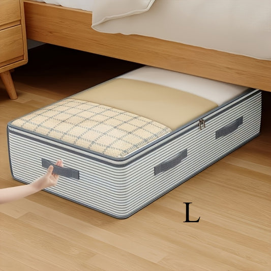 Large Foldable Under‑Bed Storage Organizer Bag — Heavy‑Duty Fabric (L / XL)