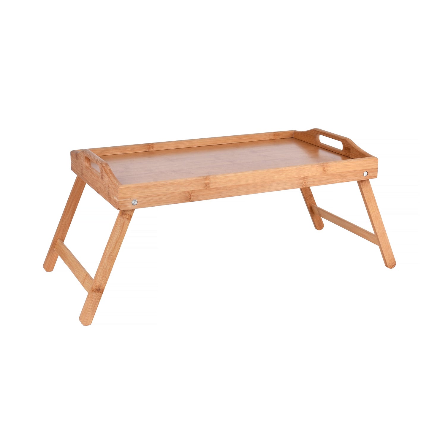 Bamboo Laptop Table – Foldable Bed Tray with Adjustable Height & Tilt